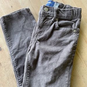Old Navy Kids Karate Straight Leg Gray Cords - Size 6